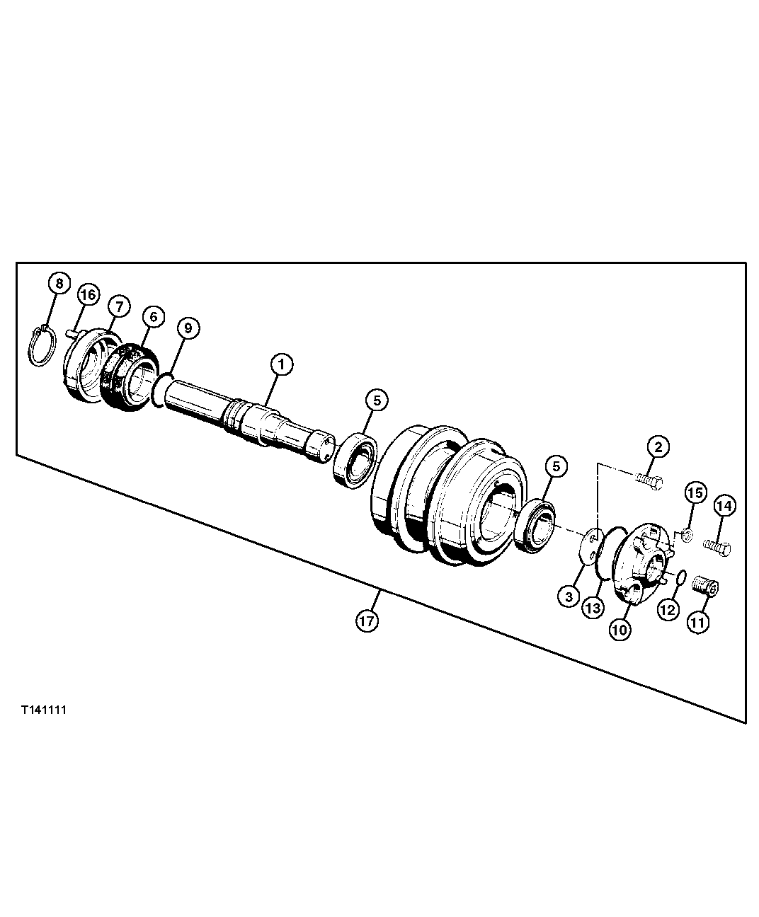 Track Chain Carrier Roller And Component Parts