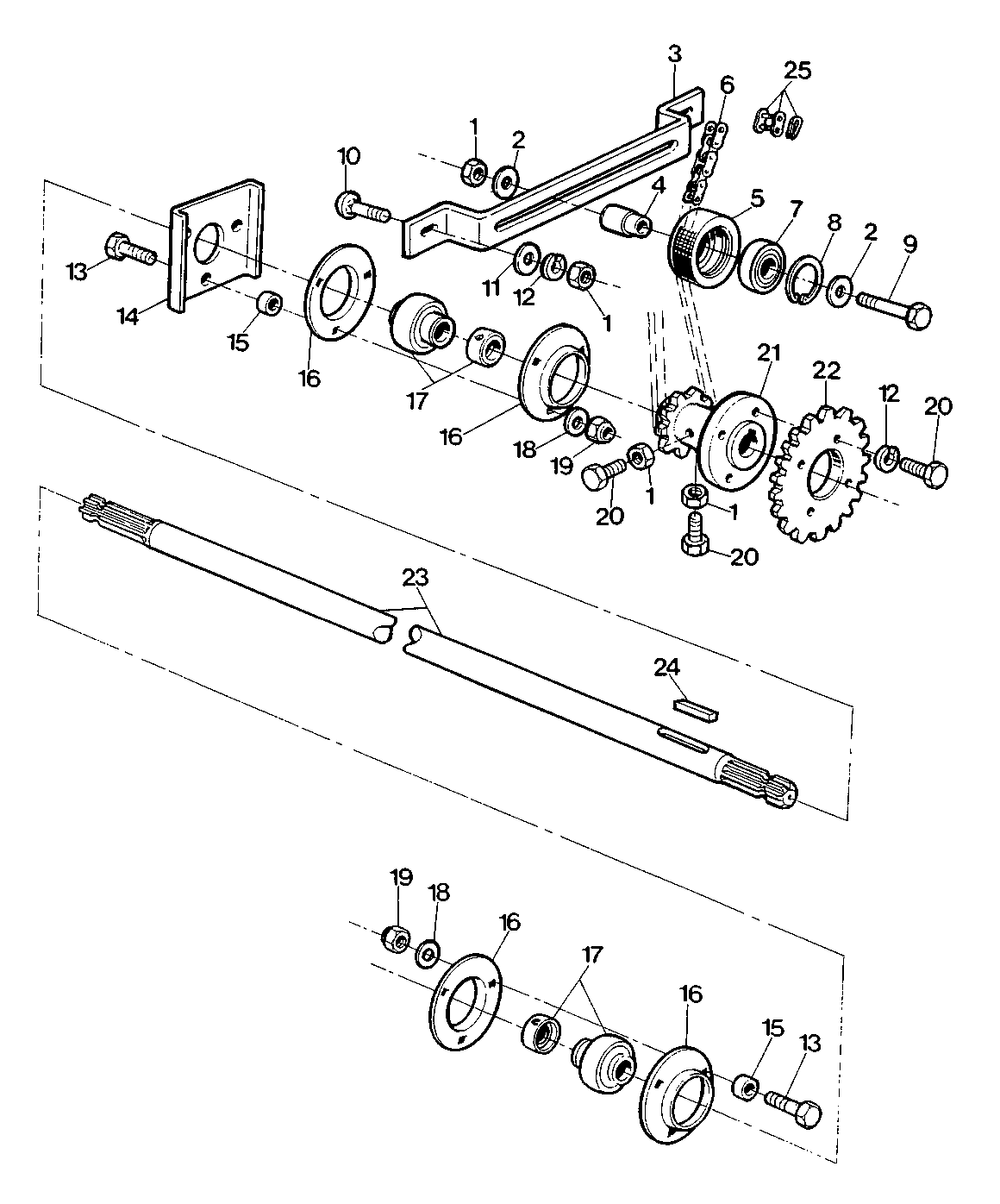 CUTTING PLATFORM - DRIVE SHAFT (W/MASTER PLAT.)