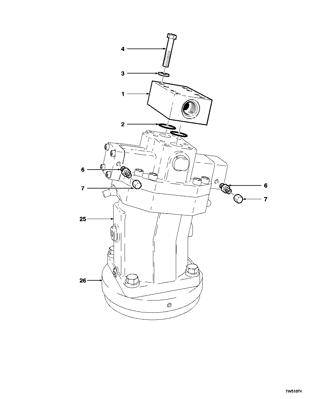 Hydraulic System Saw Motor - Barko/Franklin/Hydro-Ax/Tigercat