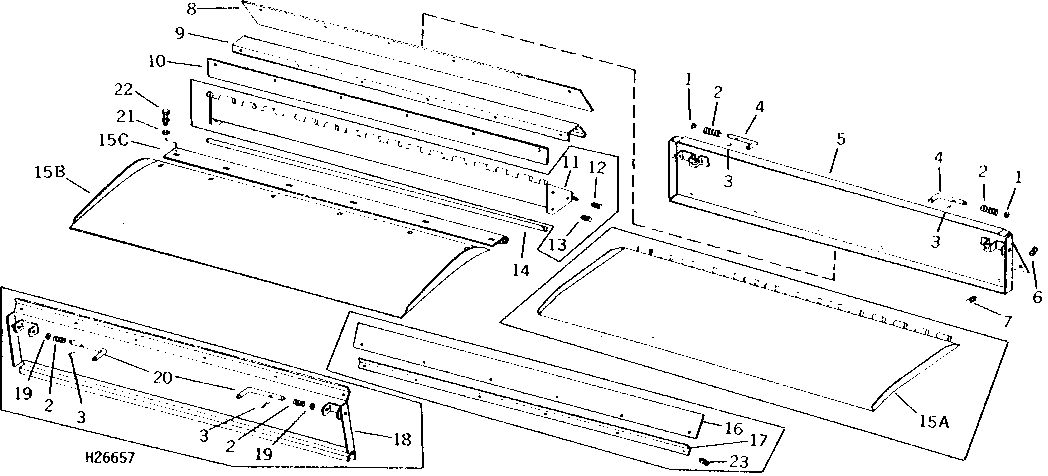 SEPARATOR FRONT SHEETS, SEALS, DOORS, FEED PLATE AND STONE TRAP