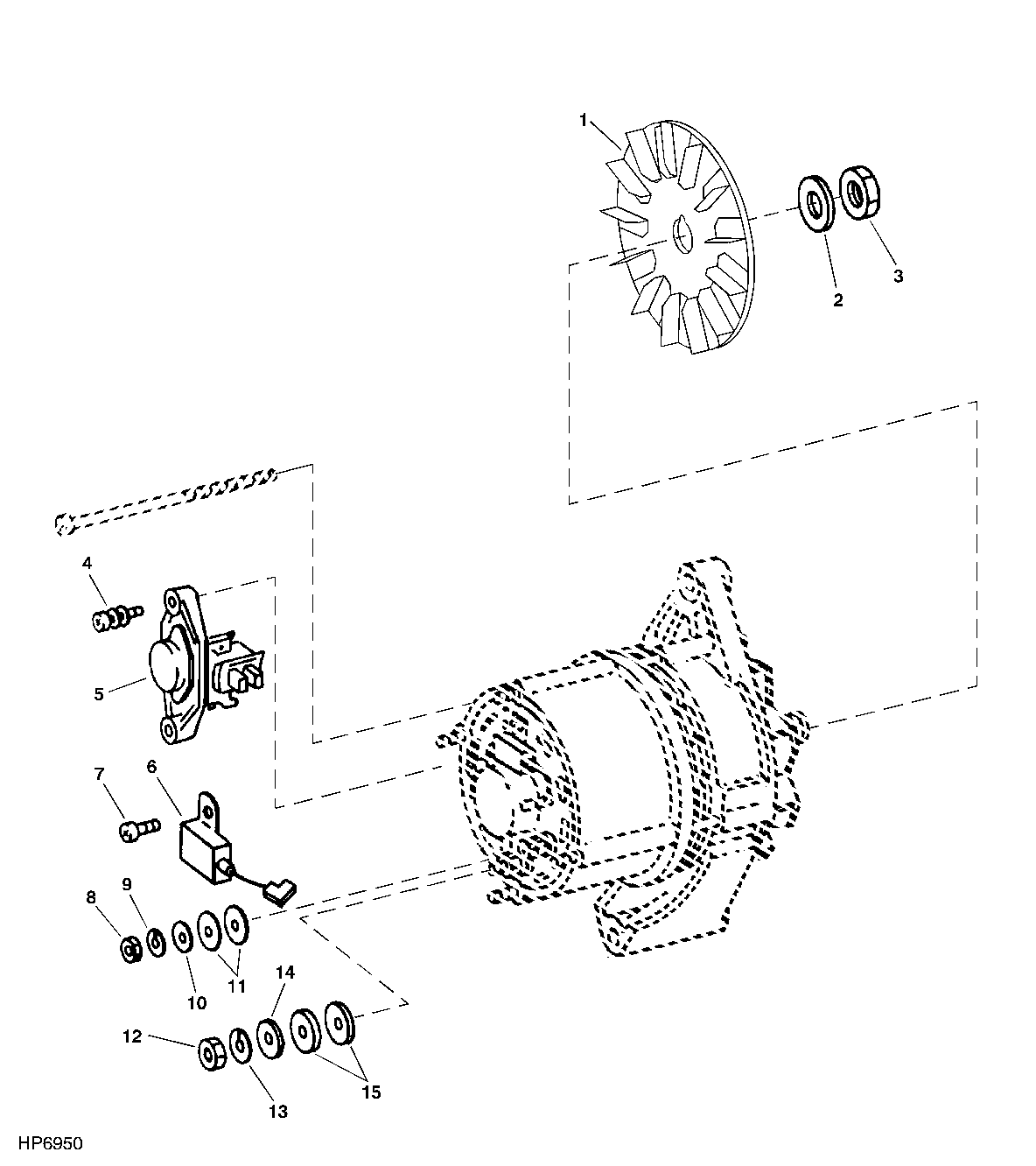 BOSCH ALTERNATOR AND VOLTAGE REGULATOR (95 AMP)