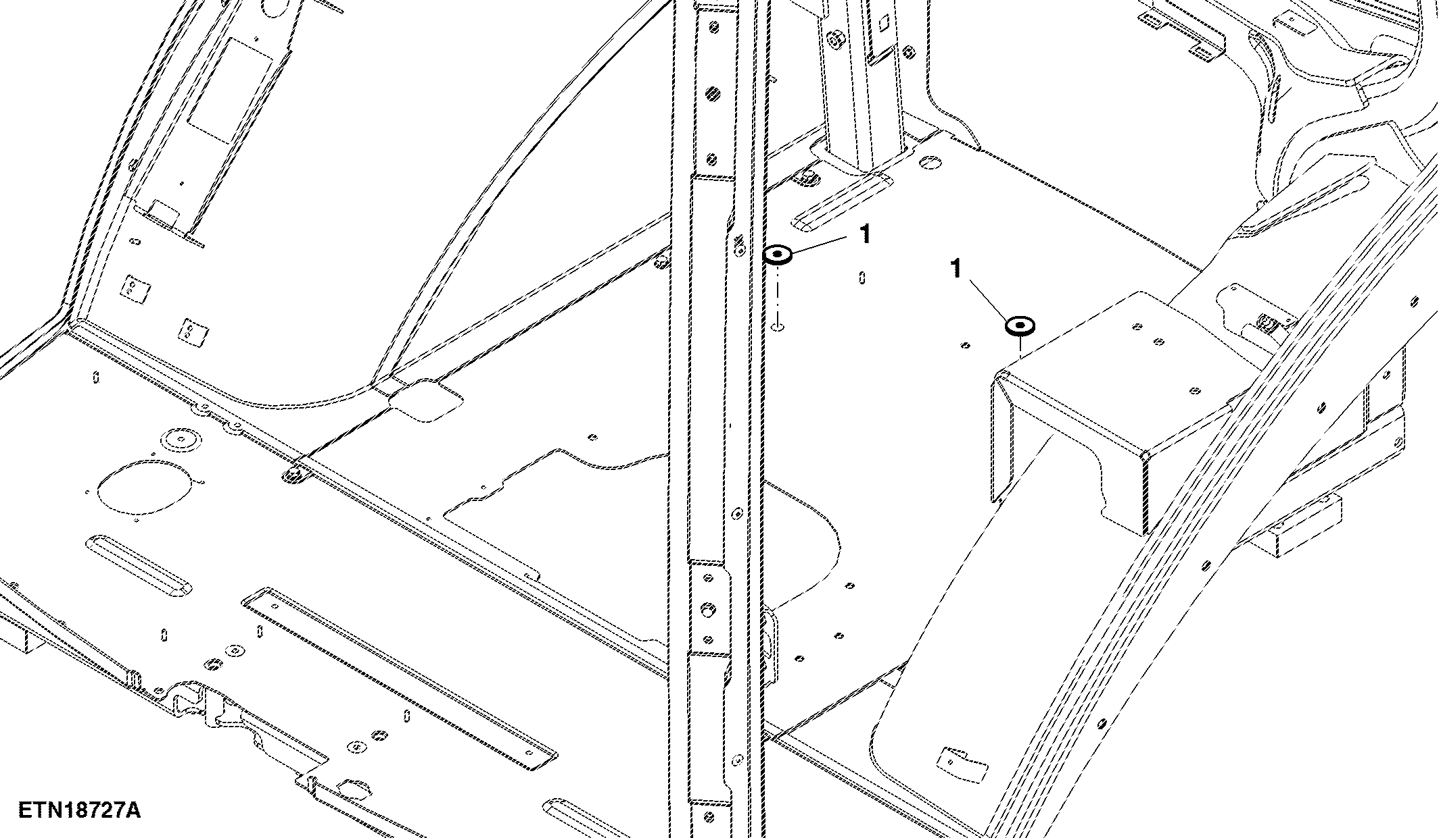 Mounting Parts, Seat Base, Rear