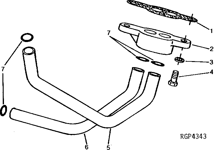 Engine Oil Cooler Bypass Tubes And Adapter (6081)