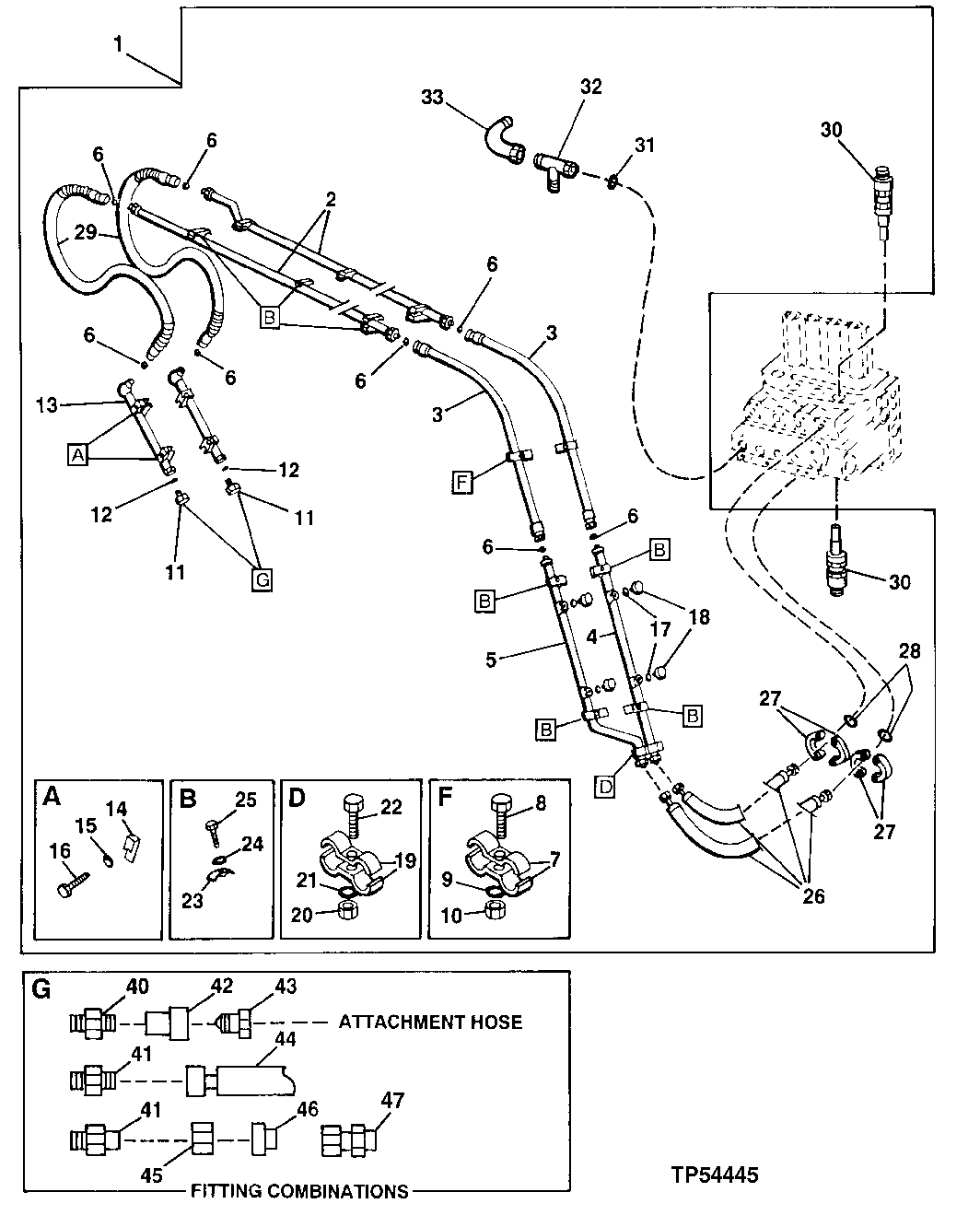 Auxiliary Equipment Hydraulic Hoses and Lines