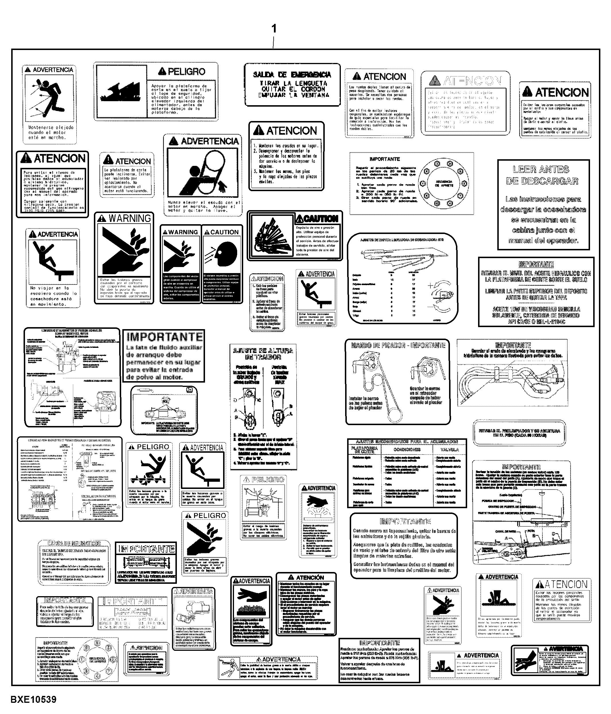 Attachment, Spanish Label Kit