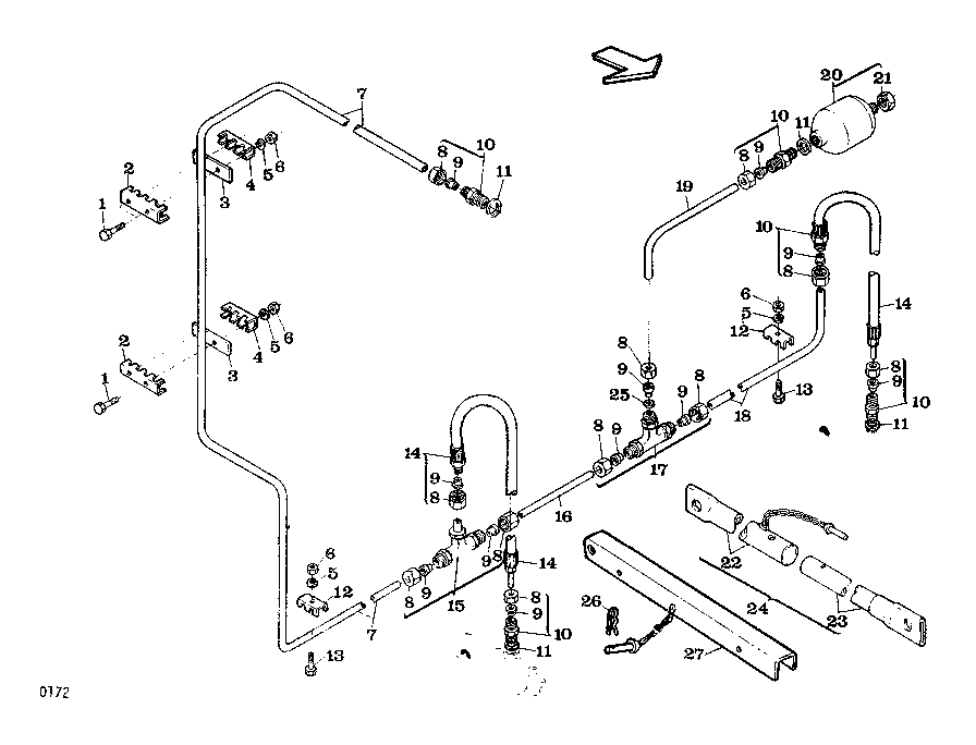 CIRCUITO HIDRÁULICO DE LEVANTE DA PLATAFORMA -NORMAL