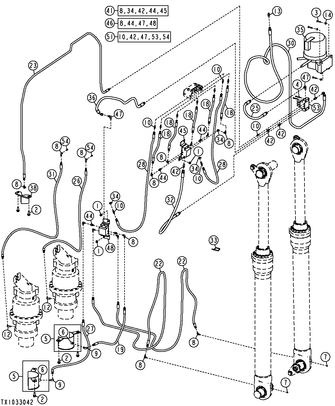 AUTO LUBRICATION SYSTEM - STANDARD - CARRIER SECTION