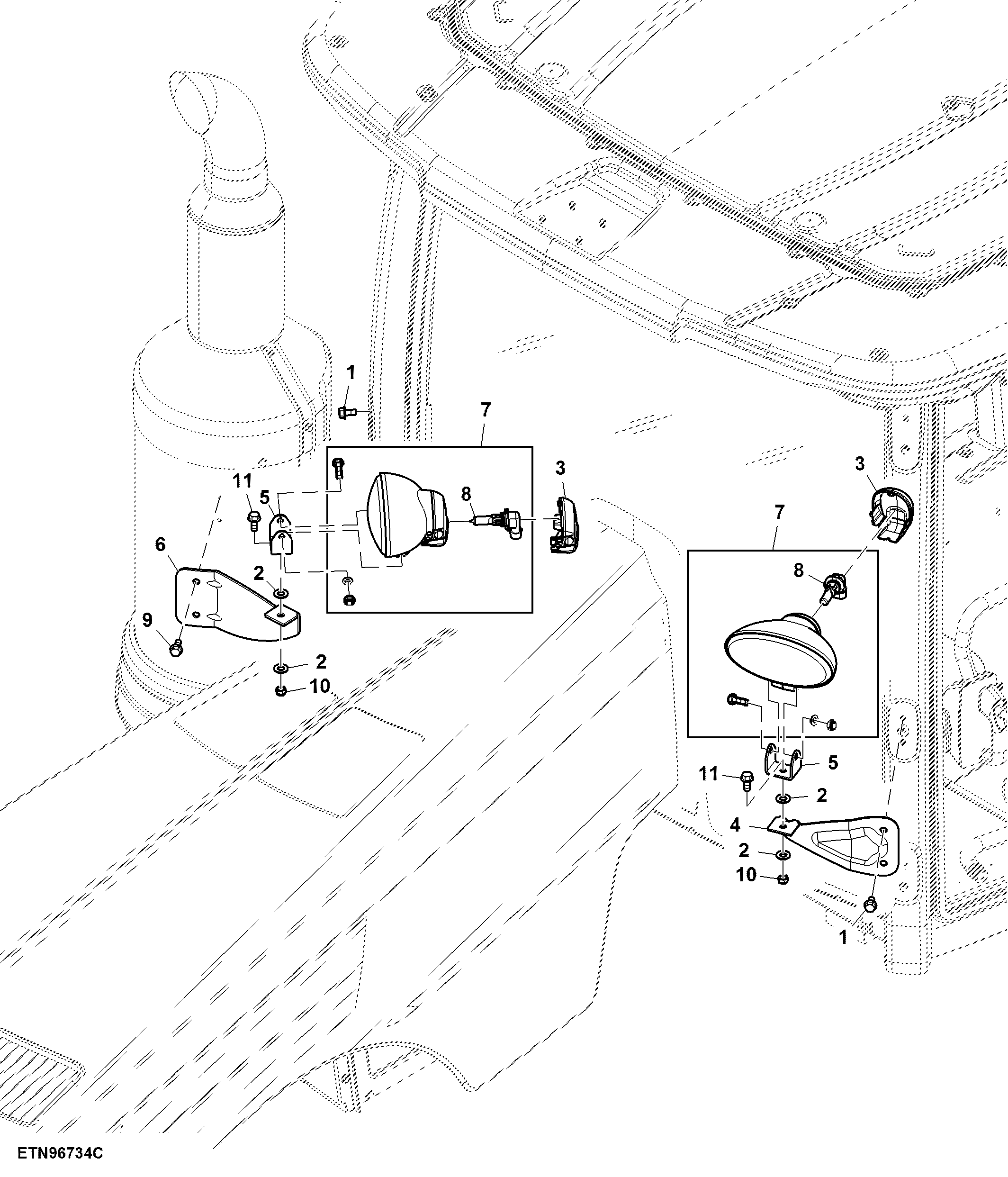Beltline Lights, Halogen, FT4 Engine (For North America)