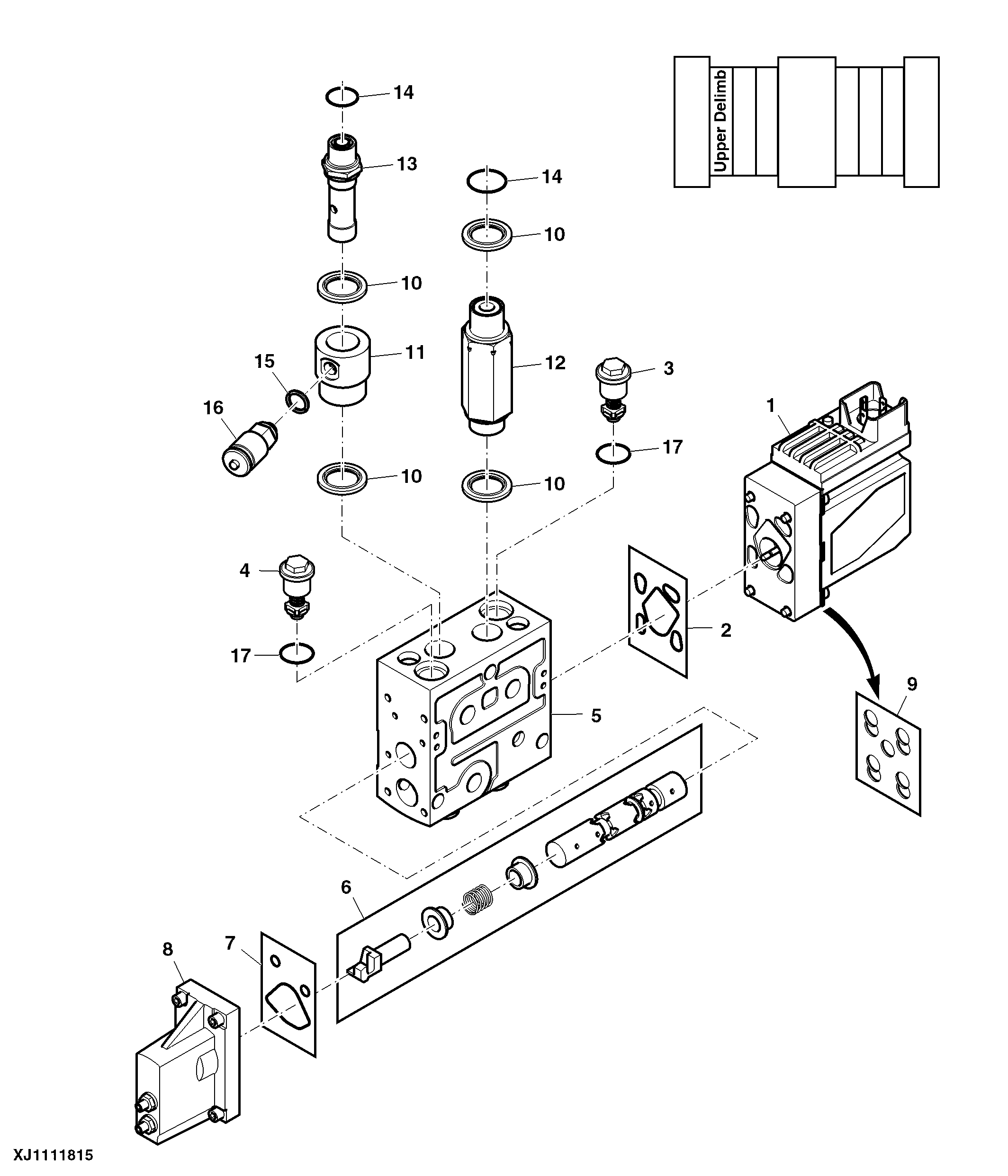PVG32 Upper Delimb Valve Section ( - 000142)