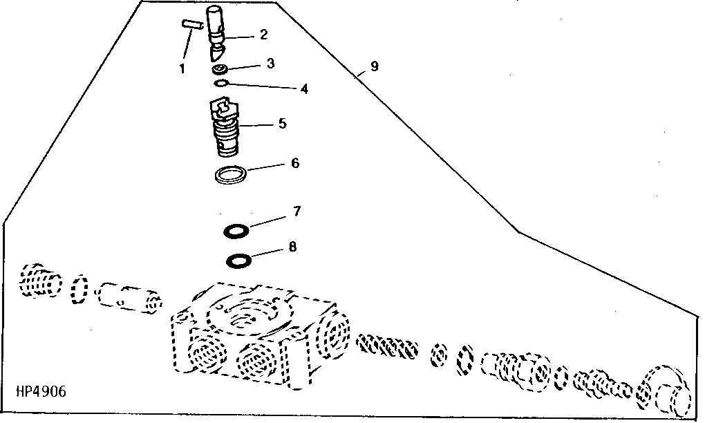 ADJUSTING SCREW KIT FOR REEL DRIVE FLOW CONTROL VALVE