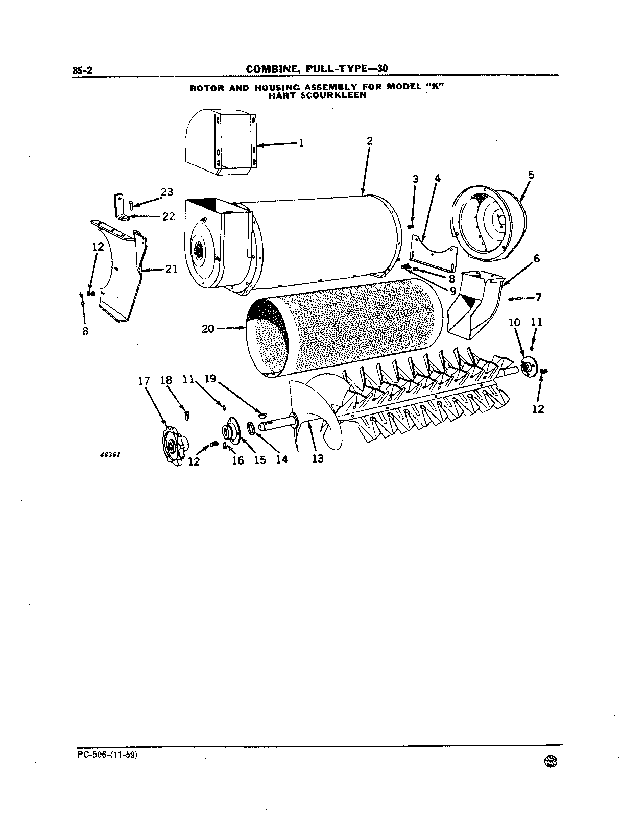 Hart ScourKleen, Model "K" Rotor and Housing Assembly