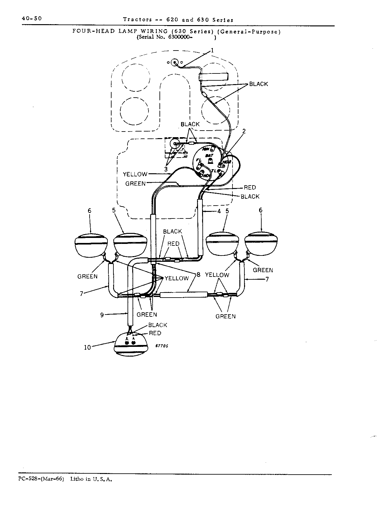 Head lamp wiring (Continued)