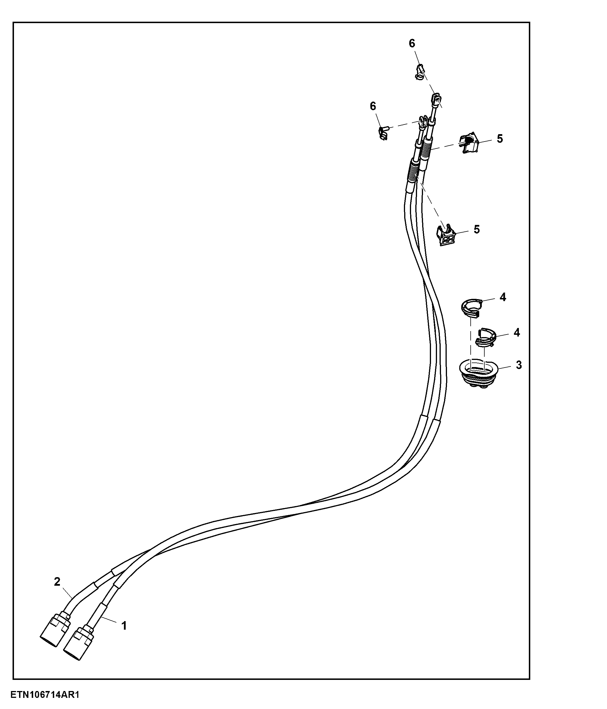 Cable, Multi-Function Lever, Mechanical SCV