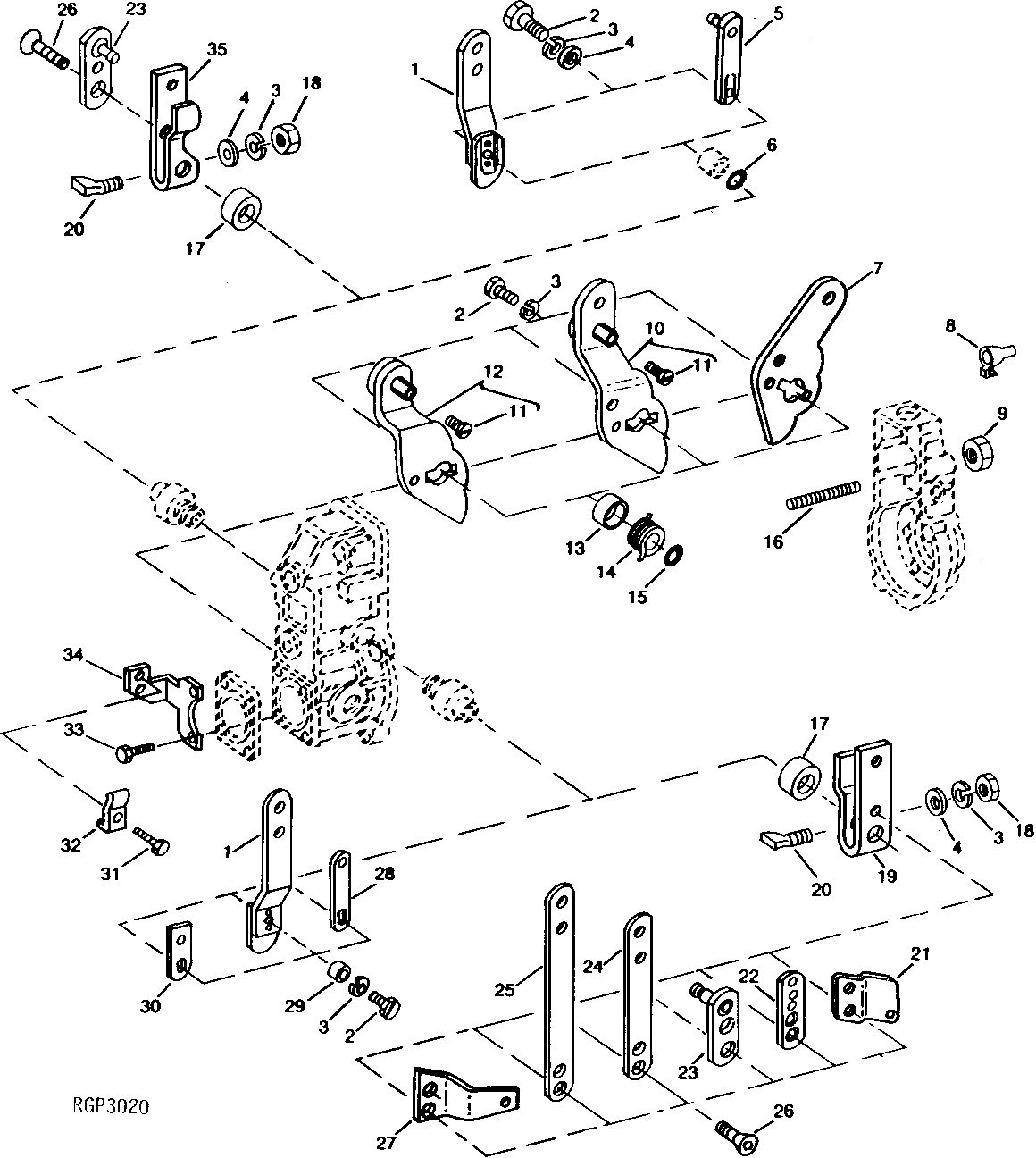 Fuel Injection Pump Levers and Controls, (6466TH)