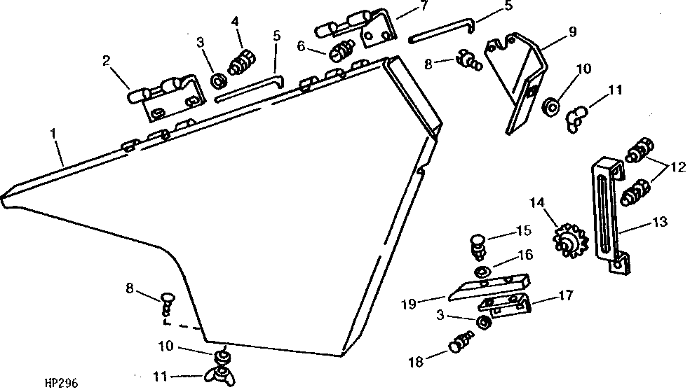 AUGER DRIVE TIGHTENER AND SHIELD ( - 507050)