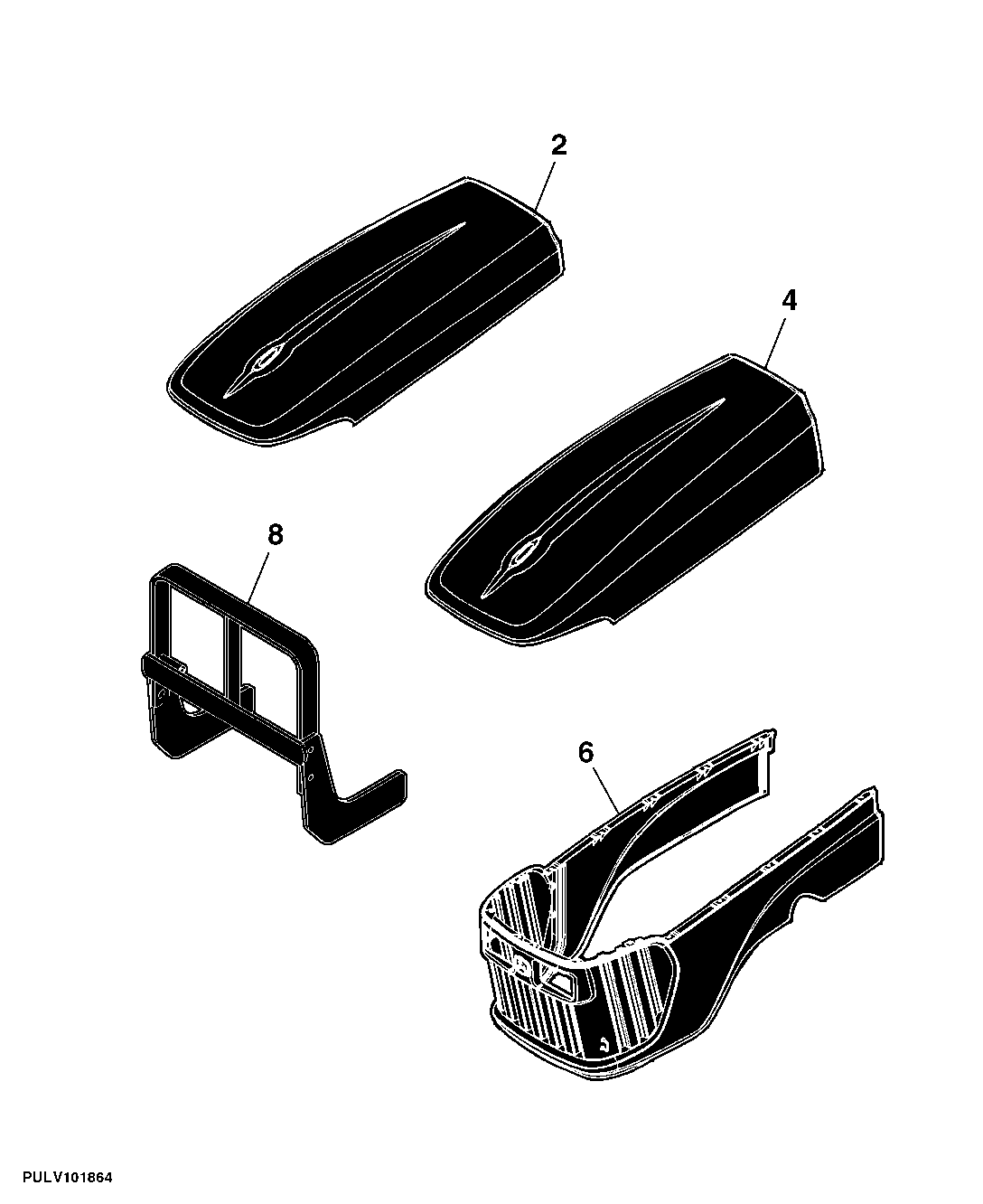 810 Hood And Styled Parts Tractor