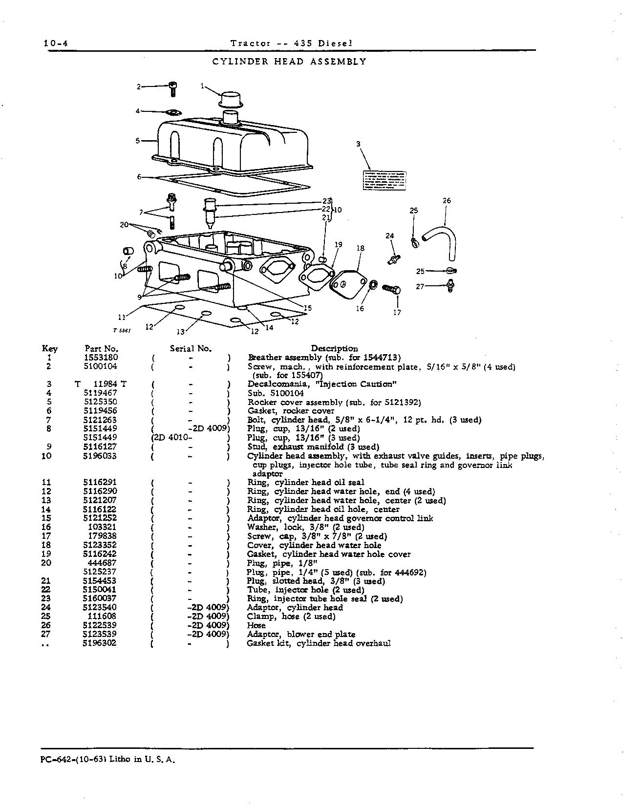 Bolt, cylinder head