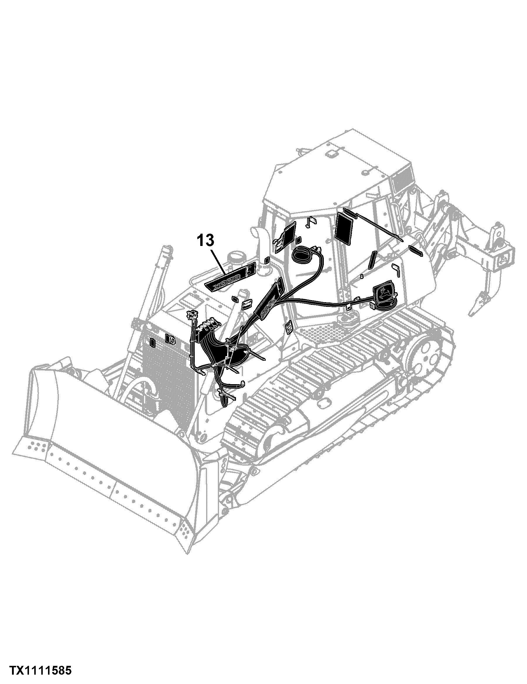 850K Crawler Dozer (PIN: 1T0850KX_ _E178122 - 271265)