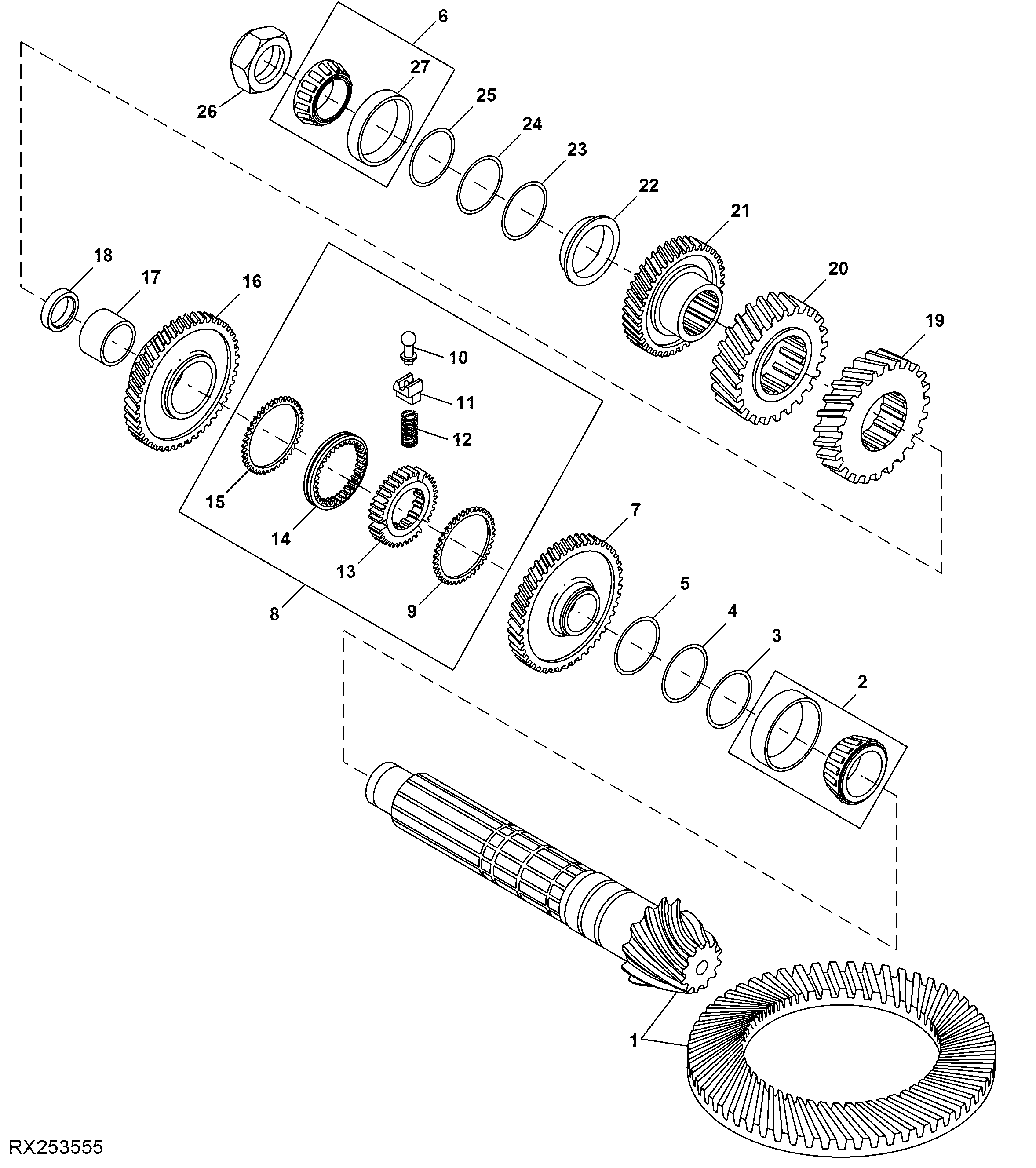 Differential Drive Shaft, PowrQuad™, 30 KPH