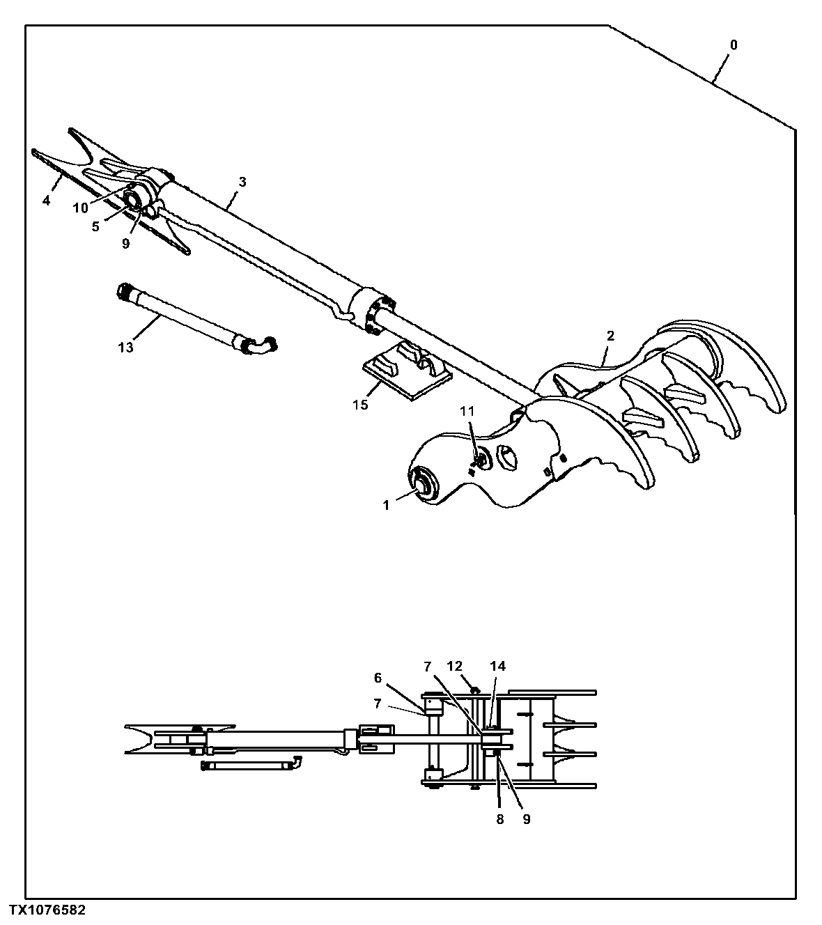 Direct Hydraulic Thumb Kit, Without Coupler (Kits Built 28 June 2010 -)