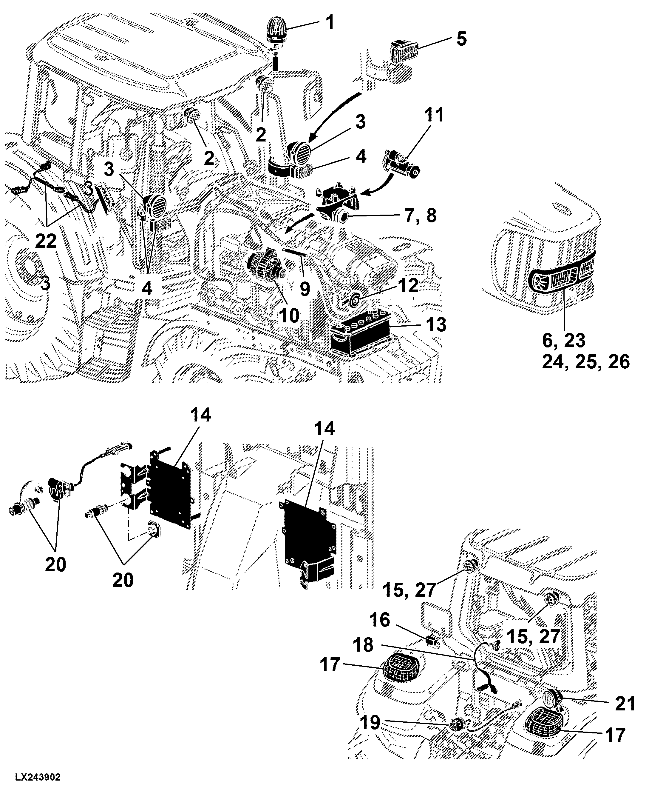 41 Electrical Components, Basic Equipment Without Wiring Harnesses