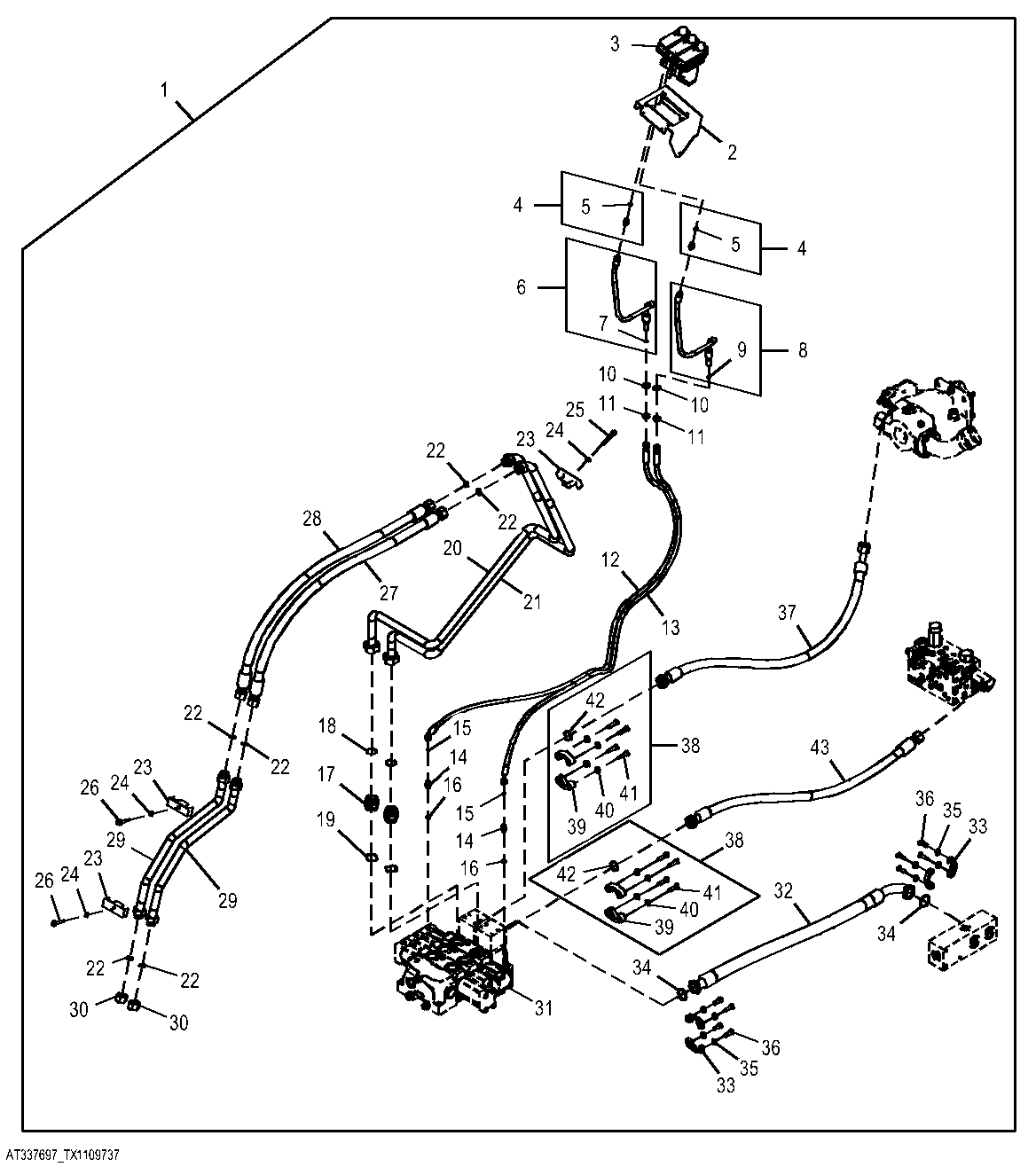 2-Lever to 3-Lever Pilot Controller Conversion Kit ( - 662427)