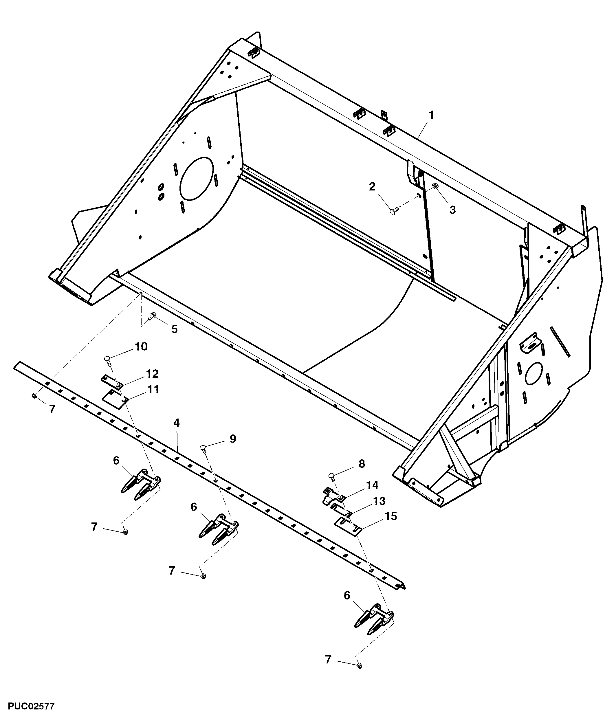 Frame and Knife Guard, XinChai 498BT Engine Version