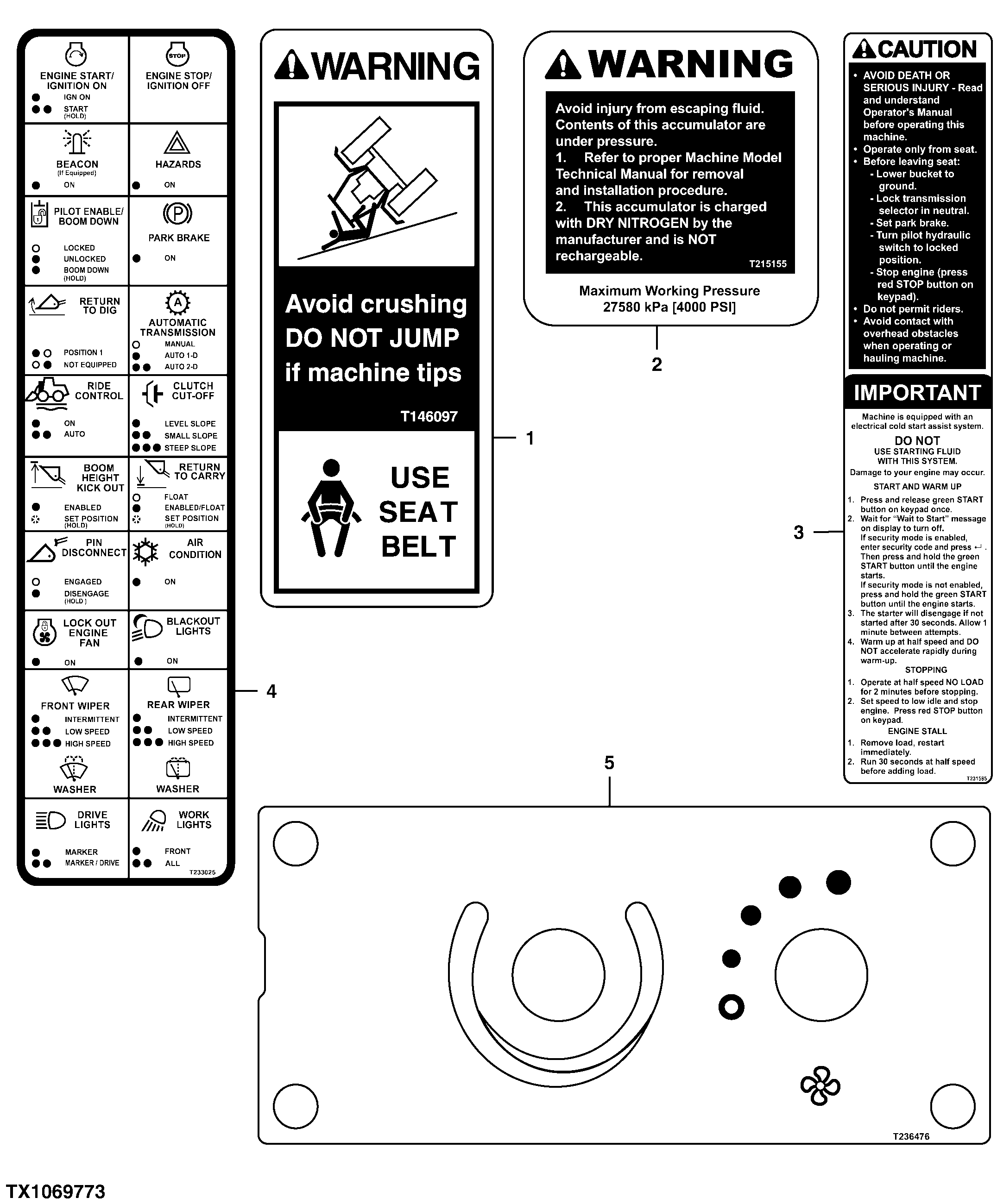 Armored Cab Decals and Labels