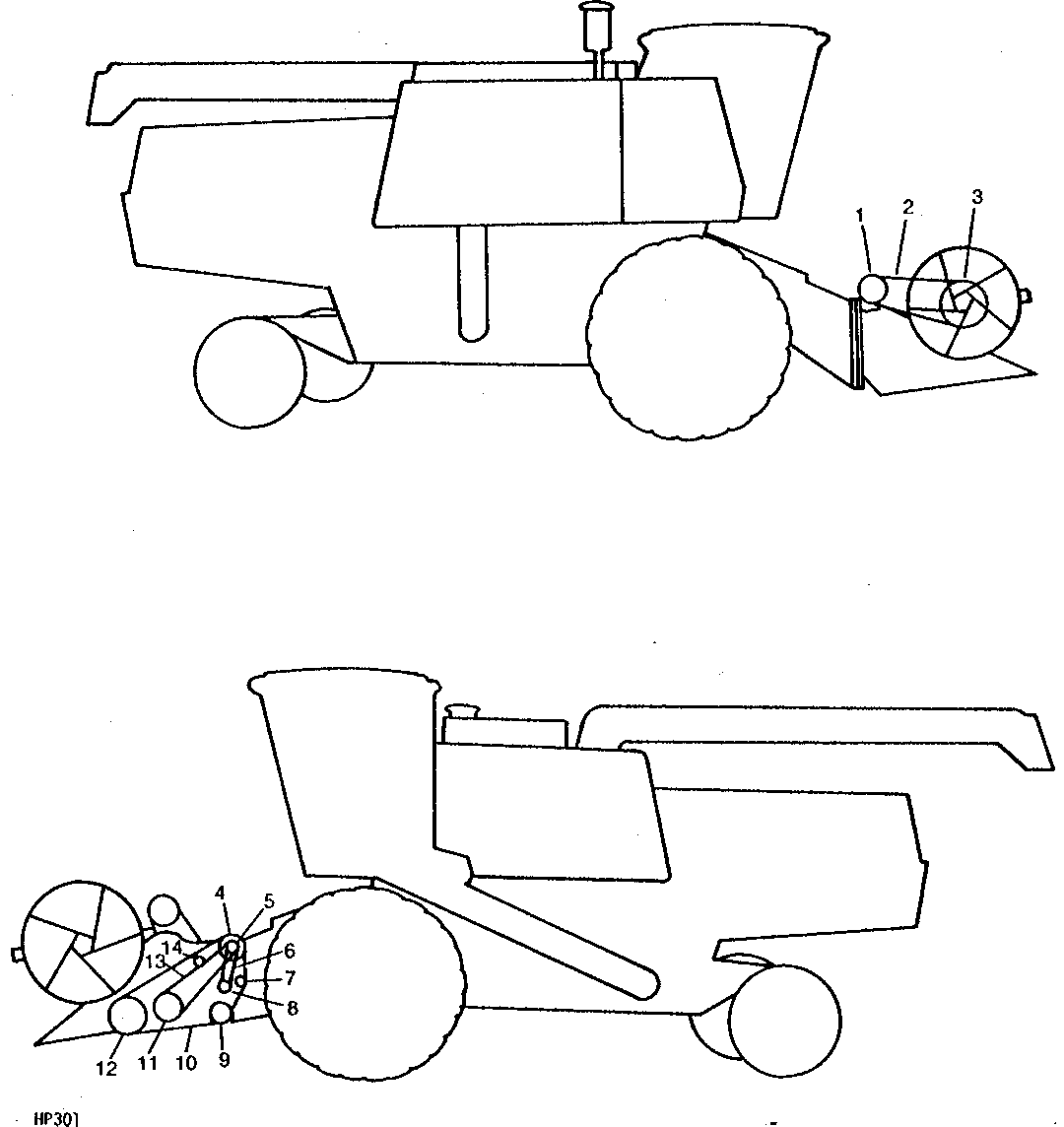 RIGHT-HAND AND LEFT-HAND PLATFORM SHEAVES, SPROCKETS, BELTS, AND CHAINS ( - 507050)