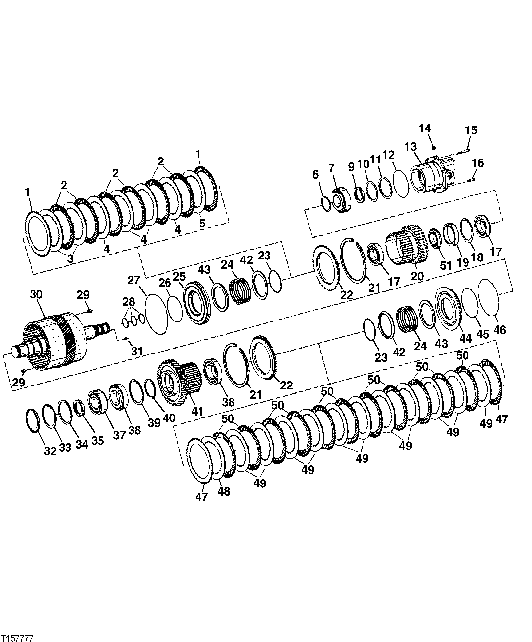 CLUTCH ASSEMBLY (LOW RANGE FORWARD) (SN -586279)