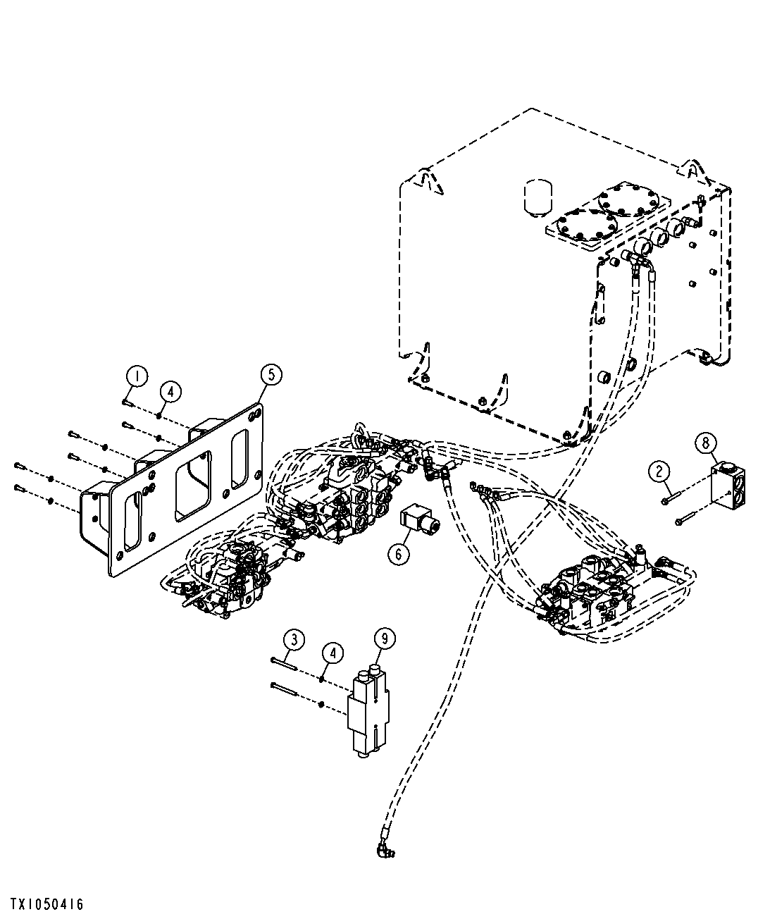 HYDRAULIC SYSTEM - CONTROL VALVE (SN 171240-)