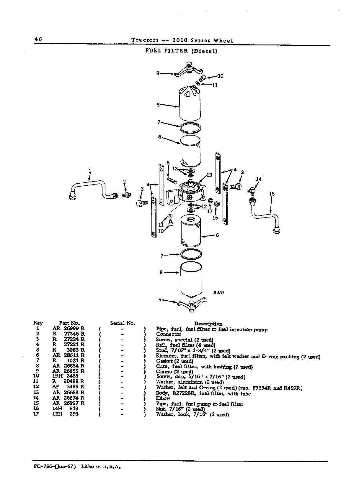 Body, fuel filter