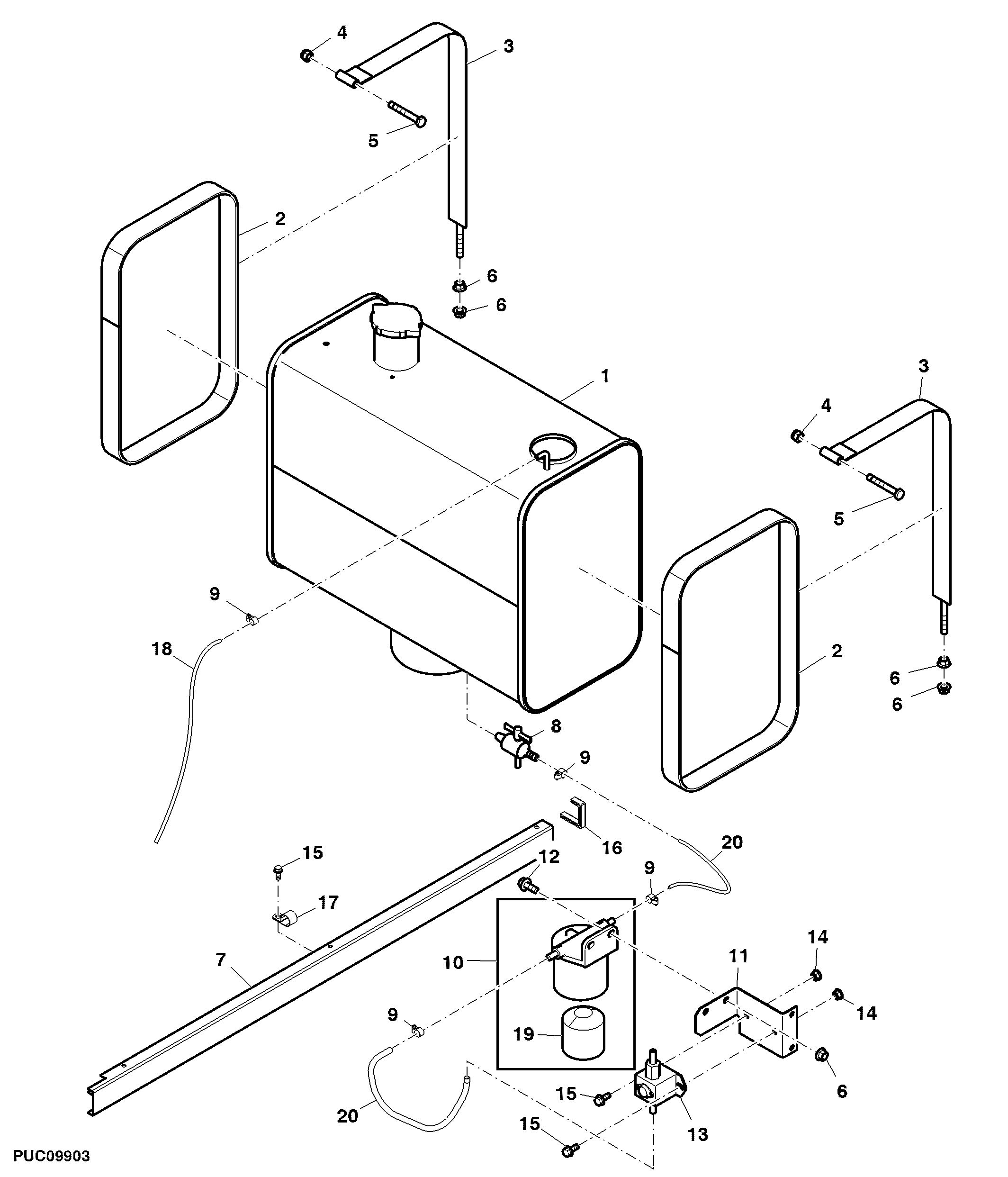 Fuel Tank Assembly, South East Asia Sacker Version