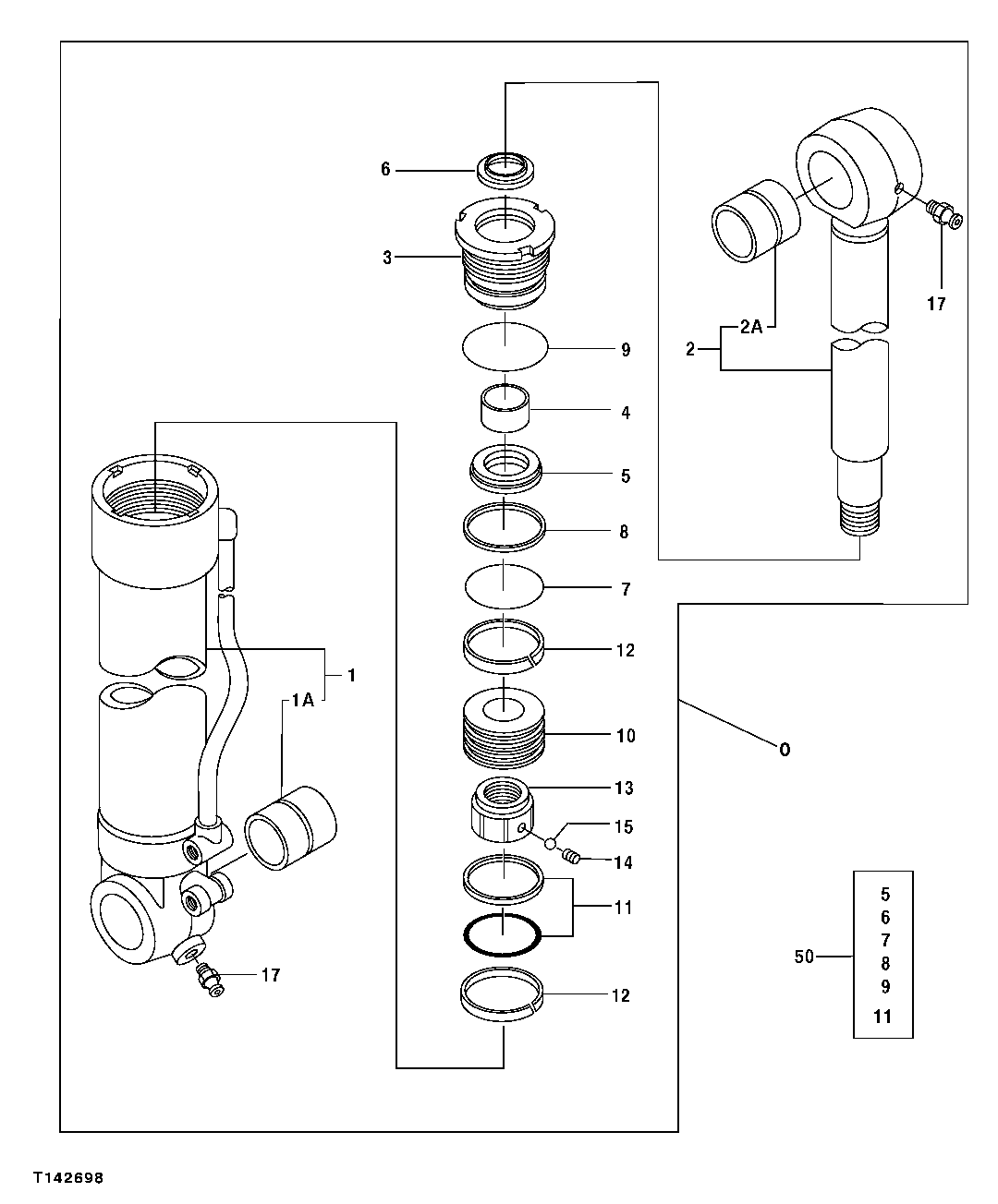 Cylinder Components (Counterweight Removal)
