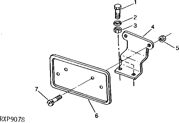 HARDWARE FOR REGISTRATION PLATE (EUROPEAN VERSION)