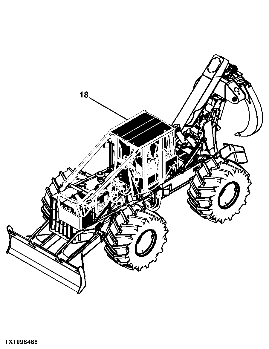 848H Cable and Grapple Skidder (PIN: 1DW848HX_ _C630436 - C666892) (PIN: 1DW848HX_ _D630436 - D666892)