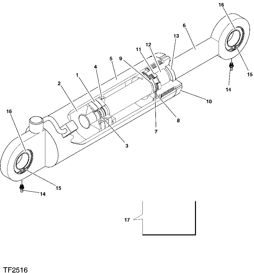 Hydraulic Cylinder, Feed Wheels (071 - 095)