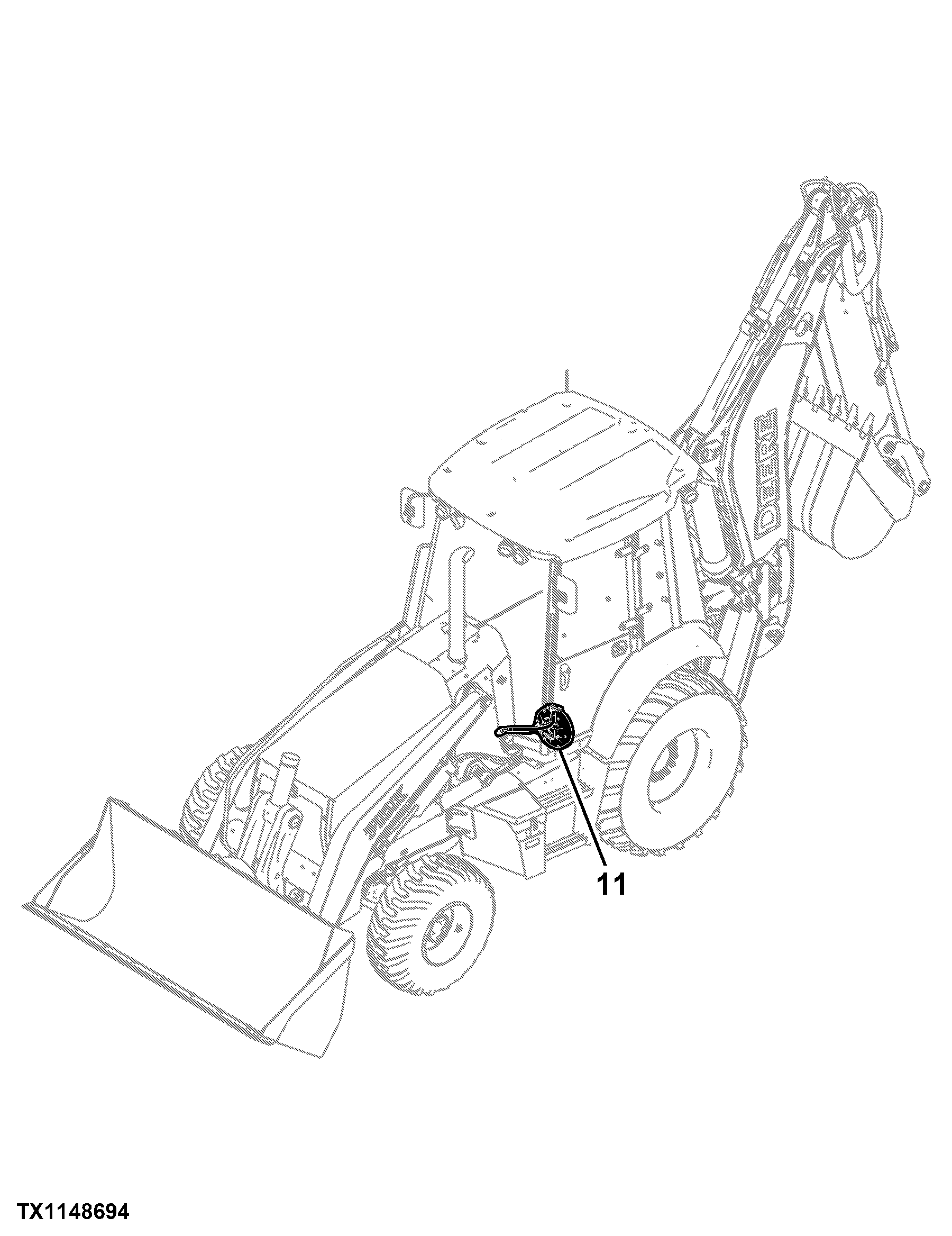 710K Backhoe Loader (Engine 6068HT079)(PIN: 1T0710KX_ _E219607- )
