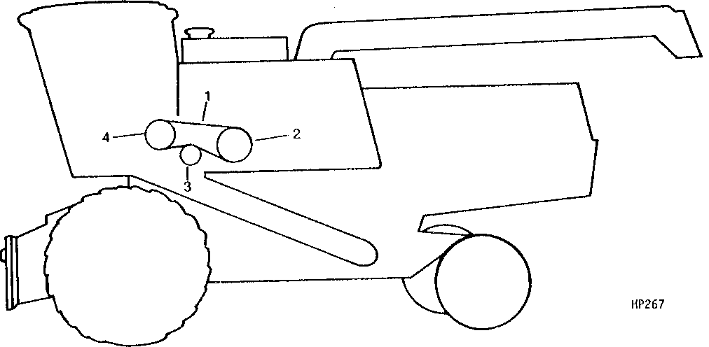 ENGINE TO PRIMARY COUNTERSHAFT DRIVE BELTS AND IDLERS