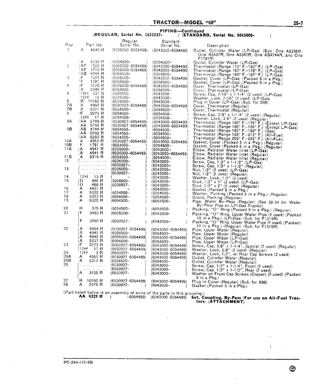 Section 25-Cooling System (Continued)