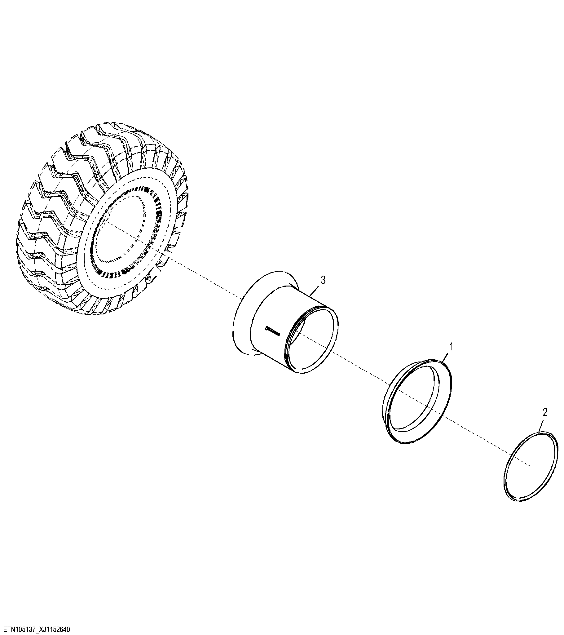 Wheel Components, Tube Tires (For Deere Axle)