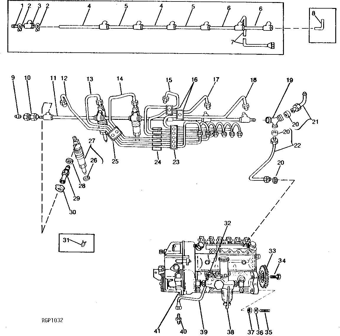 FUEL INJECTION PUMP, NOZZLES AND FUEL PIPES