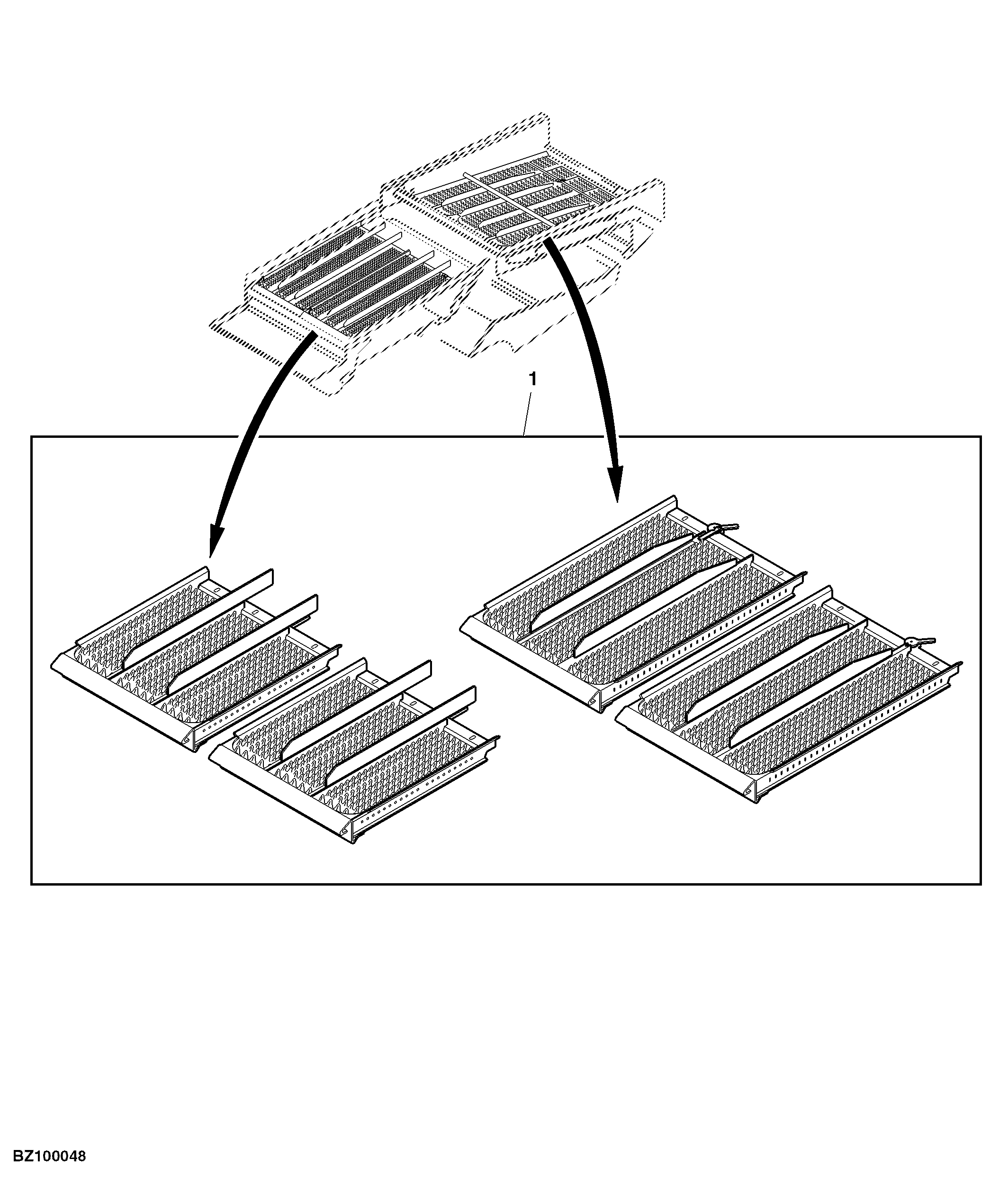 Attachment, Corn Sieves, Manually Adjustable, Alfa CZ/4 Fins