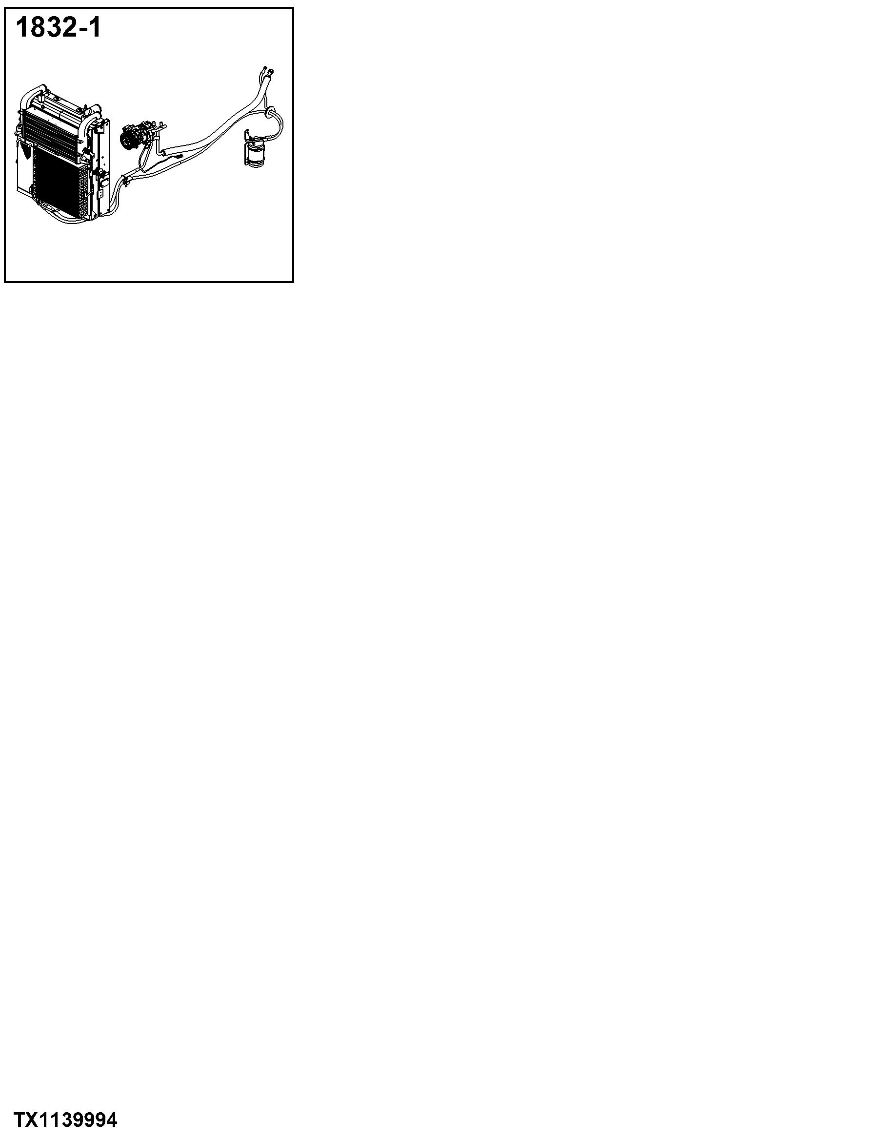 1832 Air Conditioner System Compressor and Drive