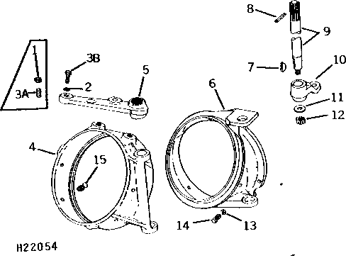 UNLOADING AUGER HINGE AND SWING ( - 311000)