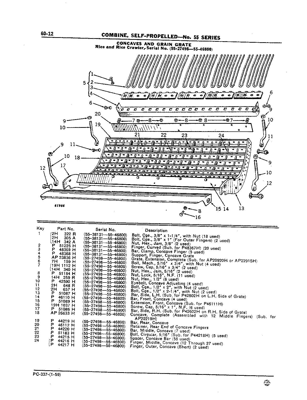Fingers, Grain Grate (Continued)
