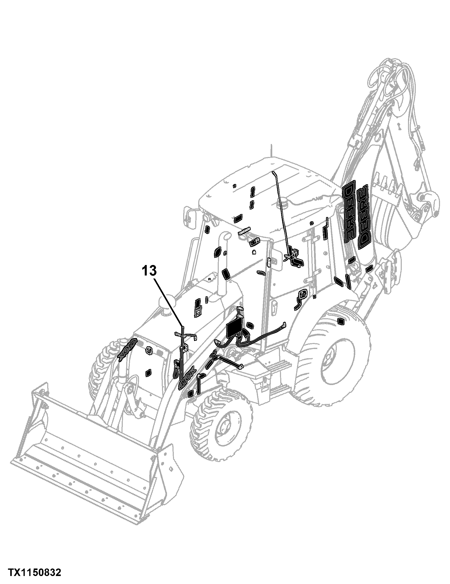 410K Backhoe Loader (Engine 4045HT063, 4045HT073)(PIN: 1T0410KX_ _E219607 - E277405)