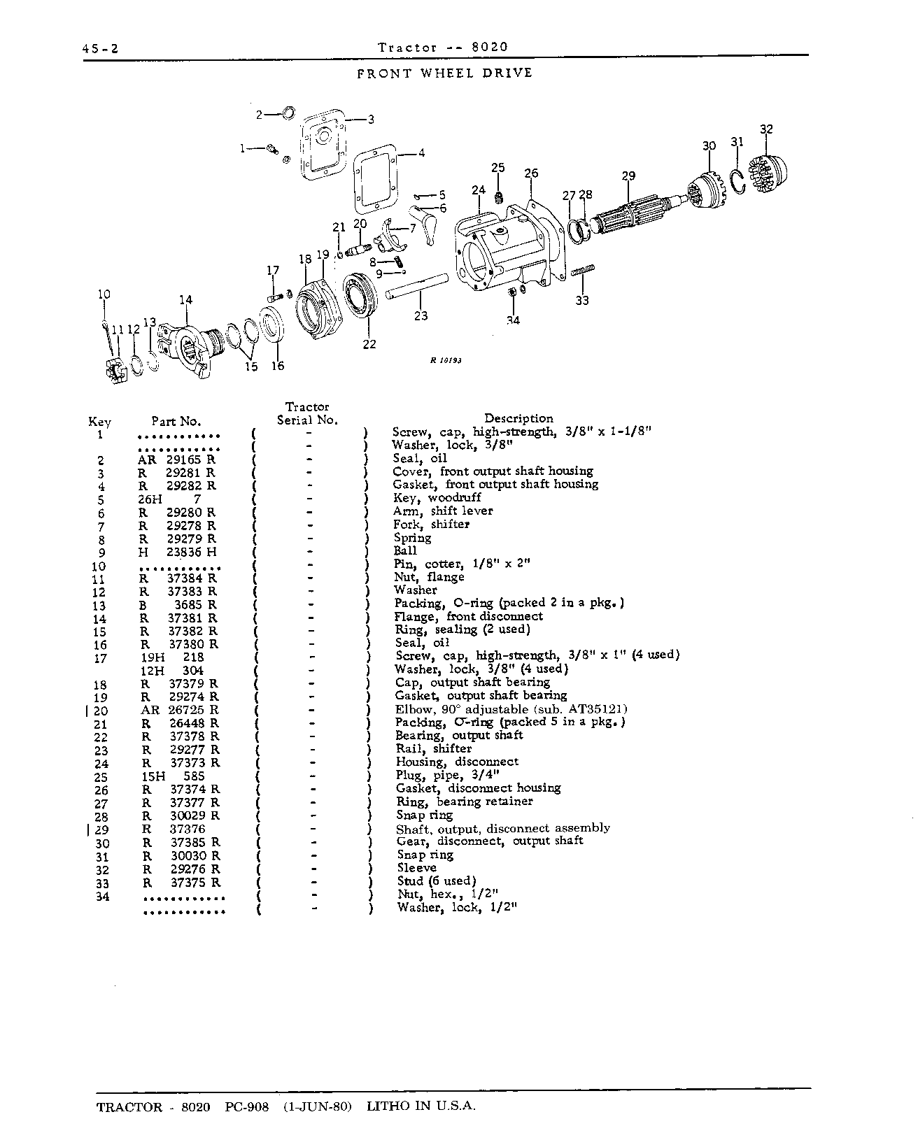 Section 45-Wheels, Axles, Drives, and Differential (Continued)