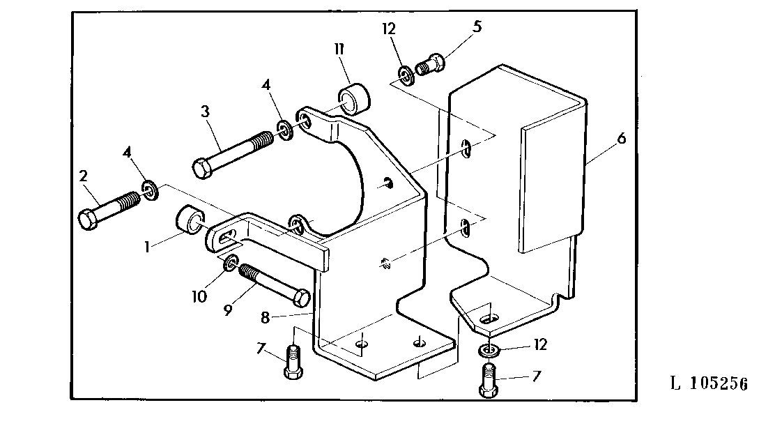 BRACKET FOR SELECTIVE CONTROL VALVES (SPOOL TYPE) WITH SG2 CAB