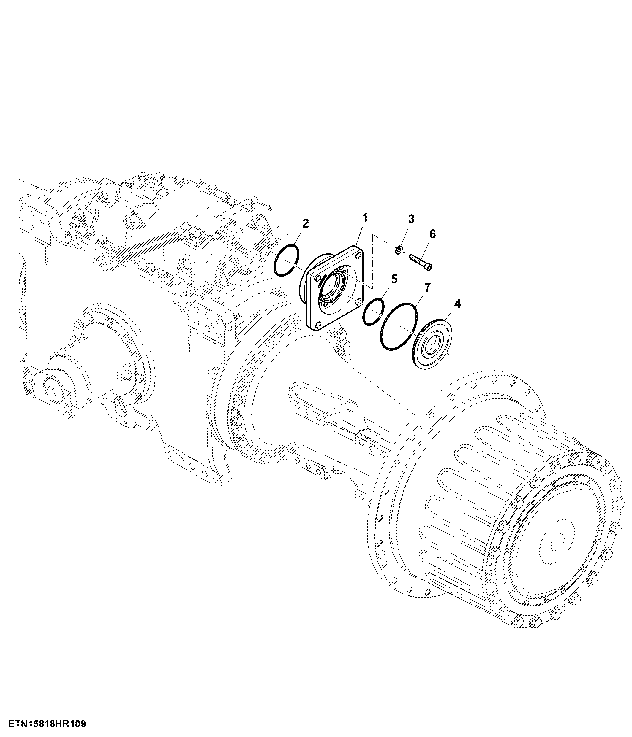 Adapter, Steering Motor, 130 cc Steering Pump